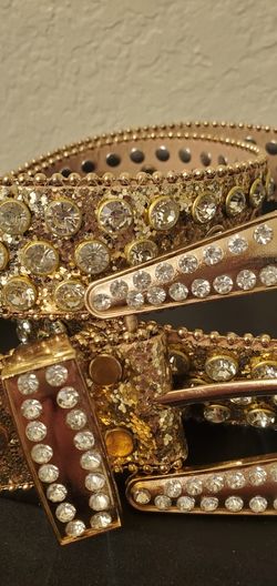 $40 Western Rhinestone Belt New Size 28 Waist Women