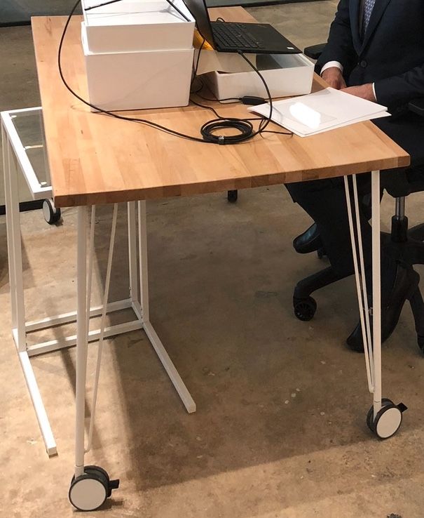 IKEA Desk (Butcher Block Counter And Legs)