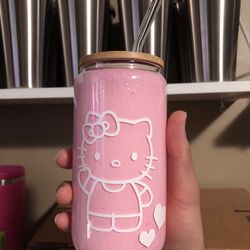 New Glass Hello Kitty Cup