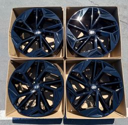 20” Hyundai Ioniq 6 Gloss Black Wheels 2023-2025 Set 4 OEM Rims Alloy 10512