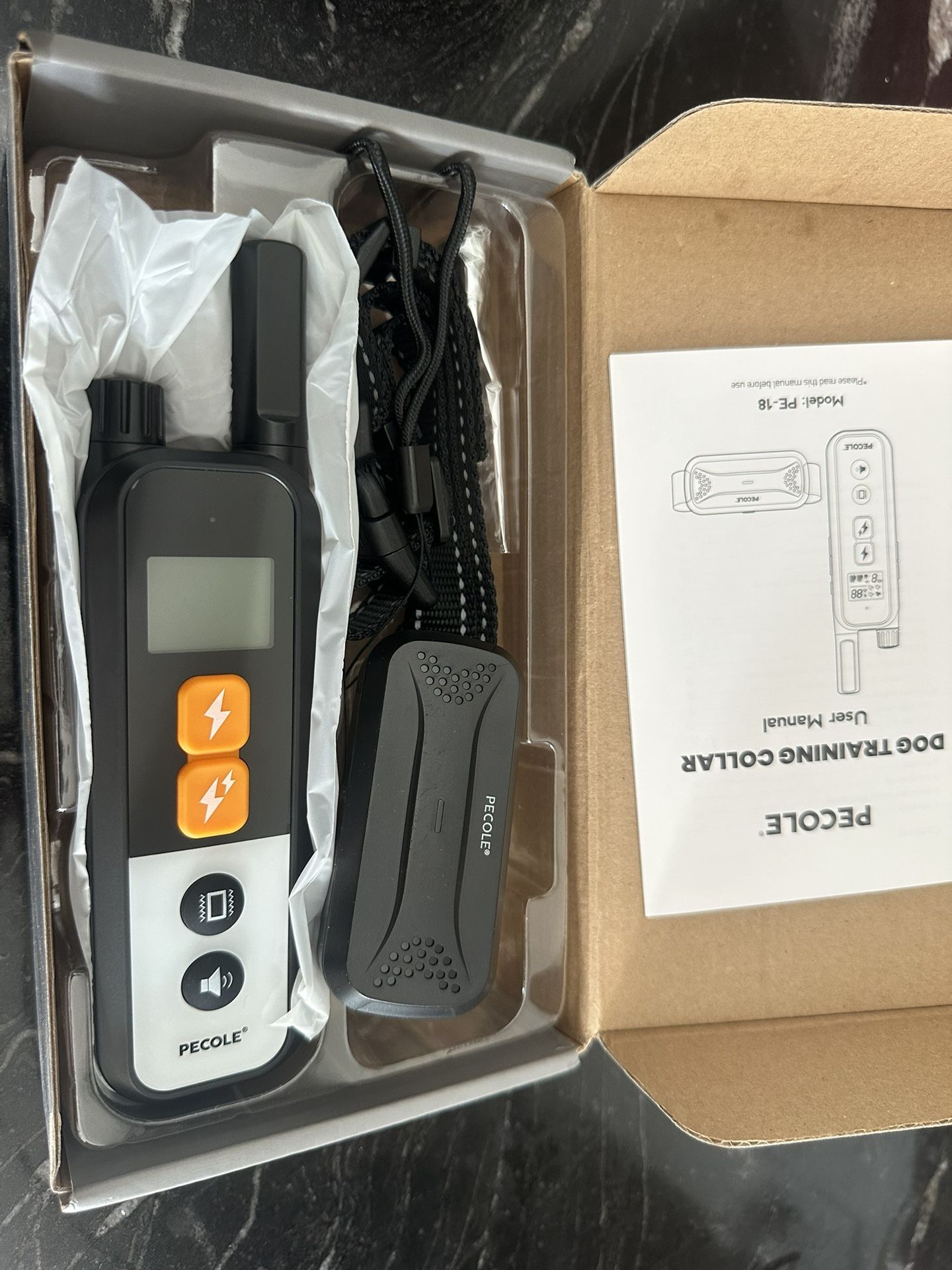 New training, dog collar with remote