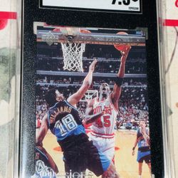 1997 Upper Deck Michael Jordan Tribute SGC 9.5 MJ Visions MJ17 Wearing #45 Jersey POP 2! BULLS