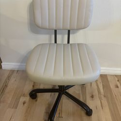 Armless Office Desk Chair White