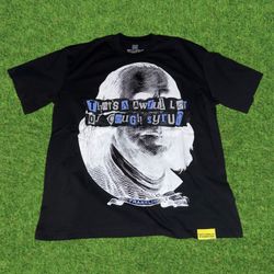 Awful Lot Of Cough Syrup x Trapstar Benjamin Franklin Black T-Shirt | Men’s Large