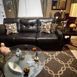 Complete Leather Living Room Set