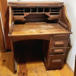 Item 24 Antique Roll Top Desk