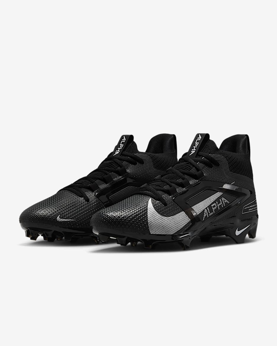 Nike Alpha Elite 4 Menace Football Cleats FD7036-002 Men's Size 7