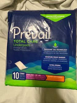 Prevail Underpads 10 In a pack