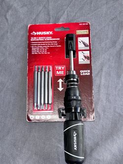 🪛 HUSKY 12-IN-1 QUICK-LOAD RATCHETING SCREWDRIVER
