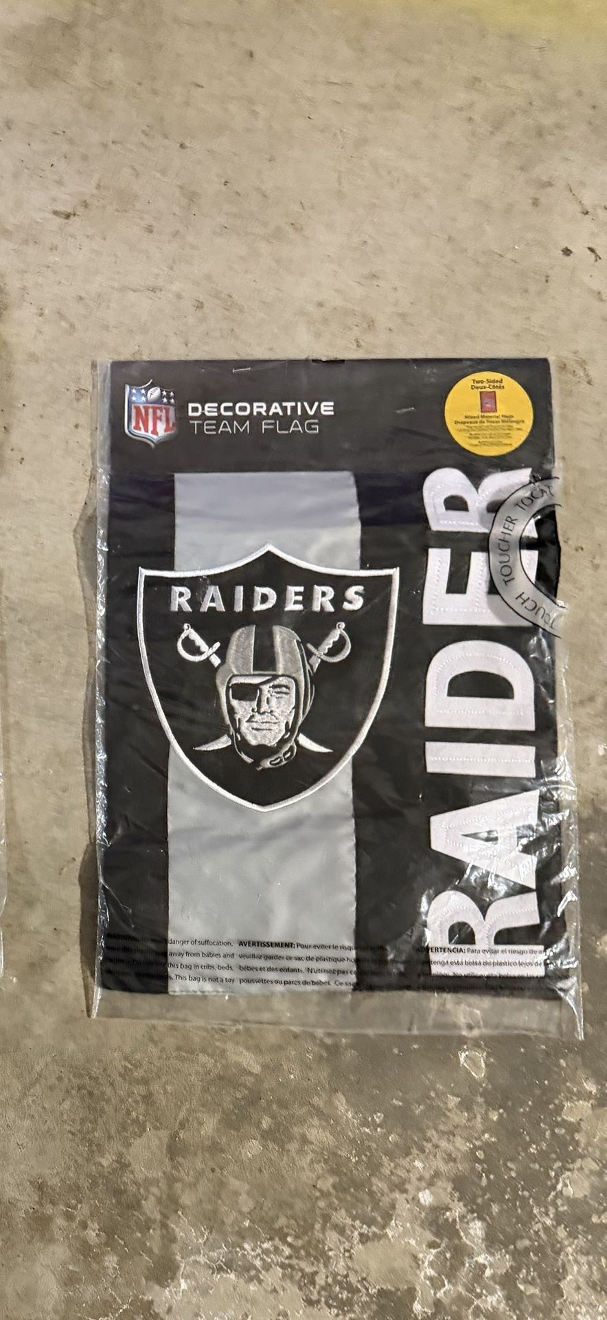 Raiders 12”x18” Garden Flag