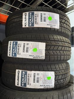 205/65/15 KUMHO 4 new tires installed ✅ instaladas ✅ 🔥 we do Aligment 🔥