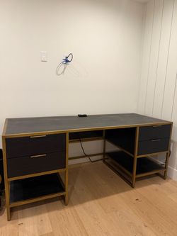 Crate & Barrel Modern Executive Desk