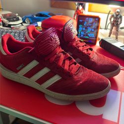 11.5 Red Adidas. 