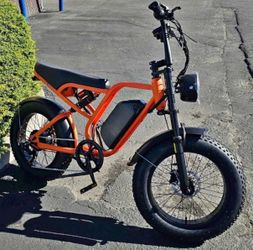 20 inch fat tire 52V battery 1500w motor 33MPH electric bicycle
