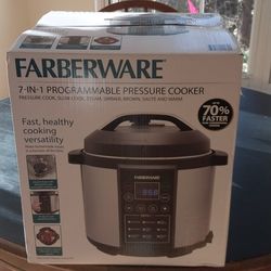 Farberware 7-in-1 Programmable Pressure Cooker NEW 6 Quart