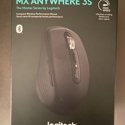 Logitech MX Anywhere 3S Compact Wireless Mouse, Fast Scrolling, 8K DPI Any-Surface Tracking, Quiet Clicks, Programmable Buttons, USB C, Bluetooth, Win