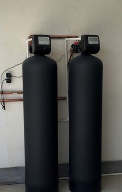 New Salt-Free Dual Tank Whole House Water Filtration Package with RO Drinking System