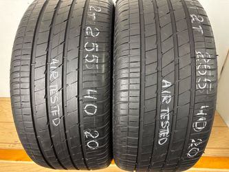 2 tires 255 40 20 Goodyear eagle f1 asymmetric 5 no repairs
