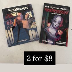 Five Nights At Freddys Hello Neighbor Books novels