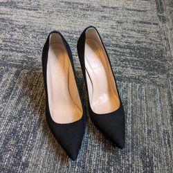 JCrew Shoes Size 7 Elsie Suede Pumps Black A4969 heels shoes