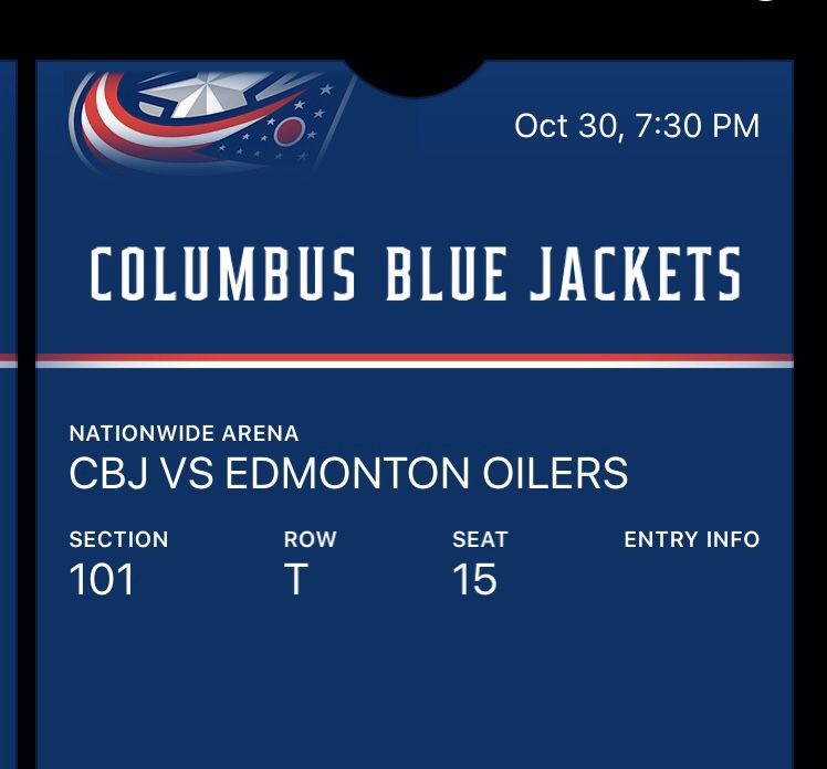 Tickets to Columbus Blue Jackets Vs. Oilers