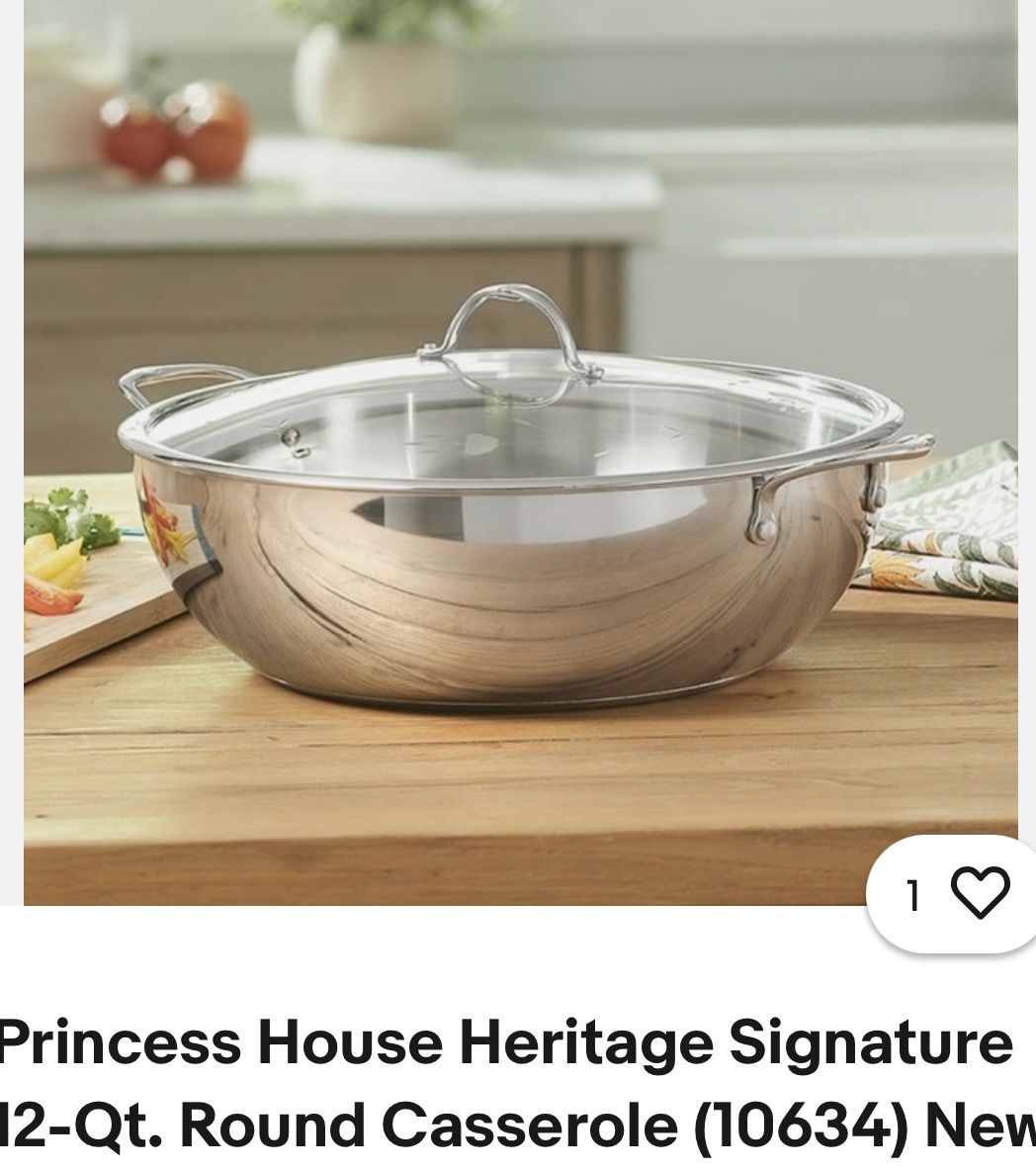 Cacerola Redonda De 12 Qt. Princess House