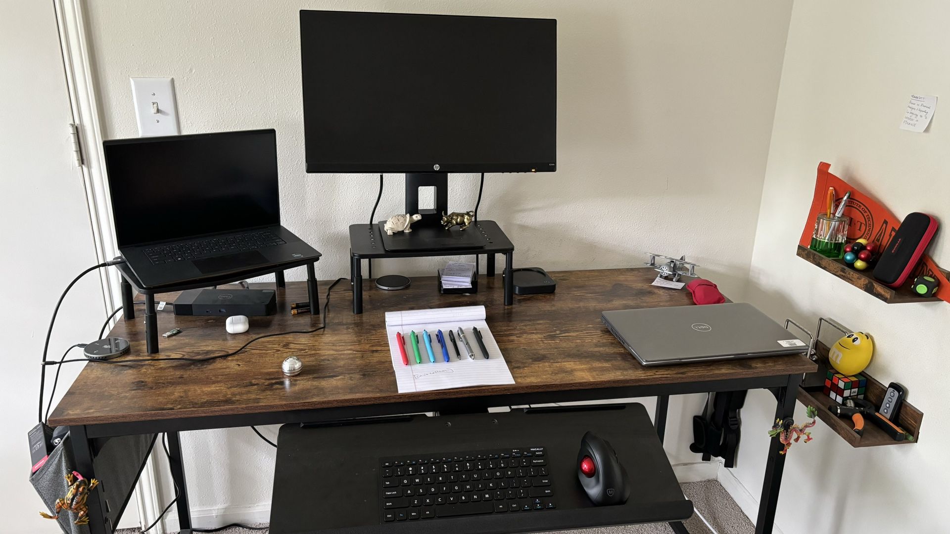 Office Table With Retro Fitted Keyboard Tray