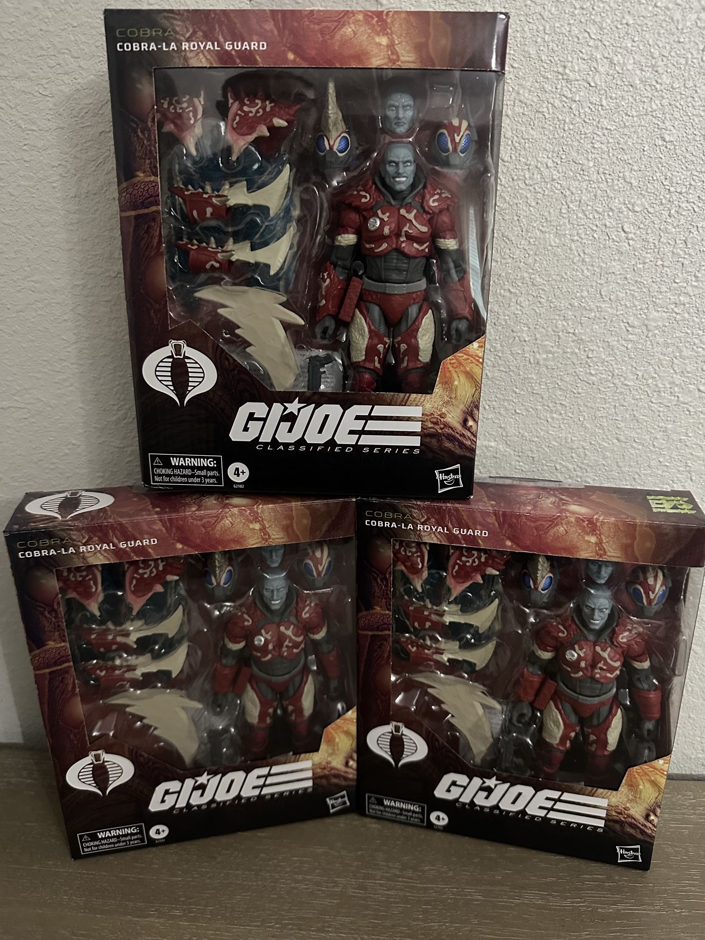G.I. Joe classified deluxe cobra la royal guard lot of 3 army builder
