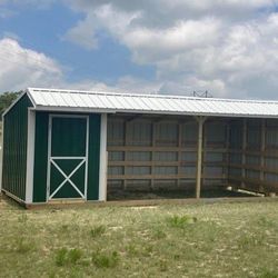12x24 Run-in Shed With Tackroom | Horse Barn | RTO Available