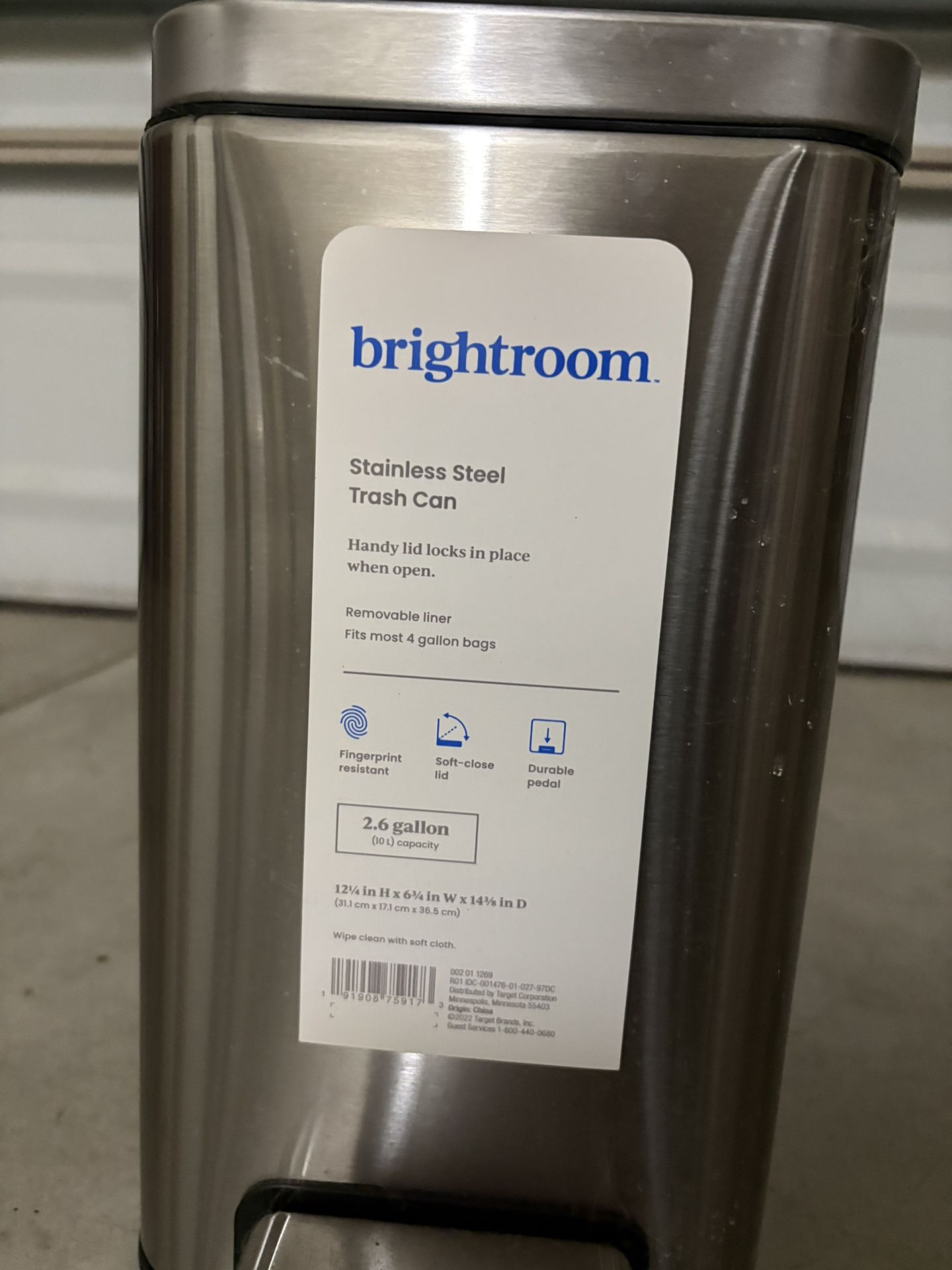 2.5 Gallon Trash Can
