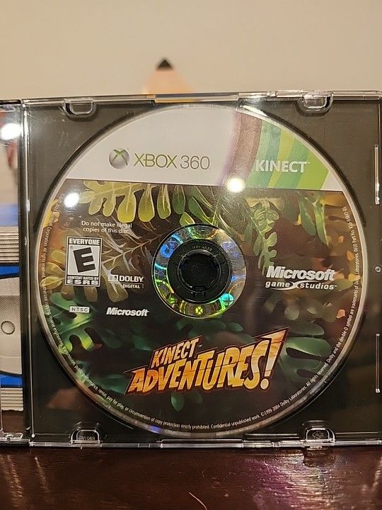 Kinect Adventures (Microsoft Xbox 360, 2010)~Disc Only~Tested