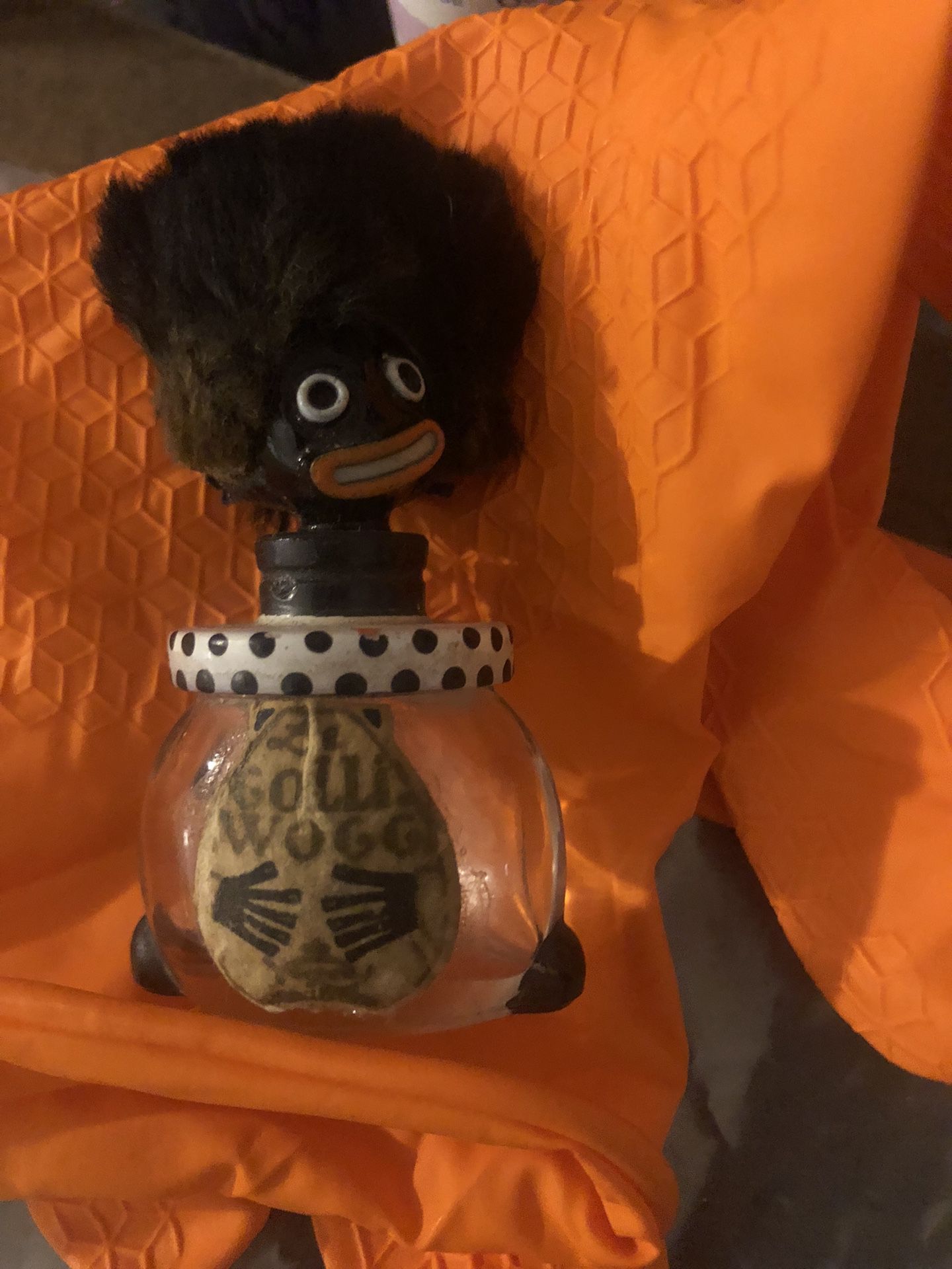 Extremely Rare Vintage 1920 ‘s  ale GolliWogg Perfume Bottle Made In France