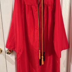 Red Graduation Gown (Like New)