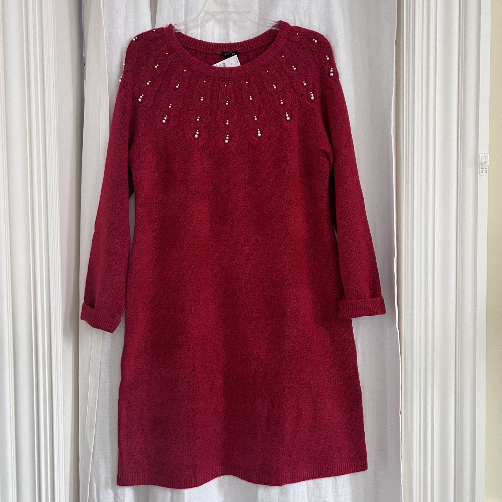 Never Worn Talbots Red Sweater Dress - Size XL