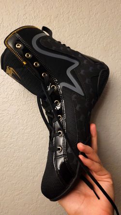 Venum Elite Evo Monogram Boxing Shoes – Black