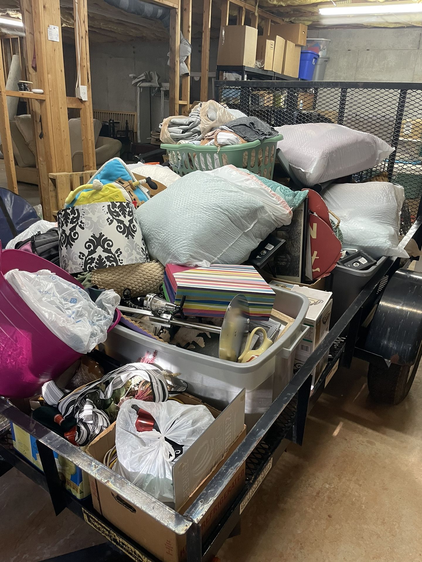Trailer Of Household Items.