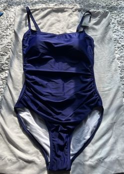 Blue One Piece Bathing Suit