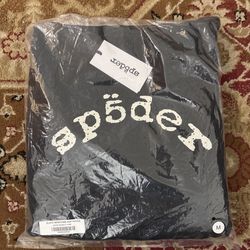 Sp5der Black Webstone AOP Hoodie Size M