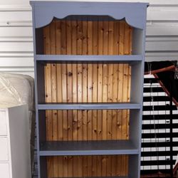 Blue Wooden Bookshelf