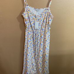 Rails Adalyn Papaya Flower Summer Dress - NWT L