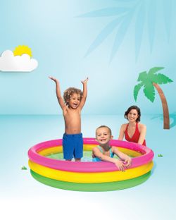 Intex kiddie pool- Sunset Glow Inflatable Pool - 58" x 13"
