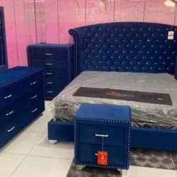 New 4pc Bedroom Set In Box 📦 Buy Now Pay Later $39 Down 
