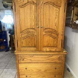 OAK ARMOIRE BEBE USA MADE