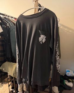 Vintage Chrome Hearts Long Sleeve T-Shirt Size Large