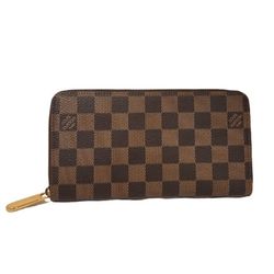 New With Box LOUIS VUITTON EBENE ZIPPY WALLET