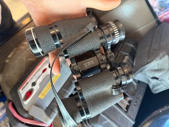 Vintage Black Binoculars with Strap