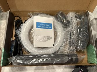 6” Ring Light With Tripod Stand And Clamp 