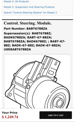 Steering Mazda 3 2017