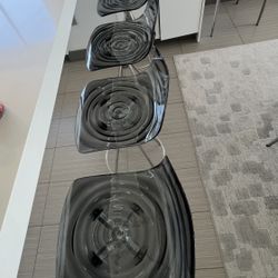 Set of 4 Calligaris L'Eau Bar Stools - Excellent Condition- Originally $1200.