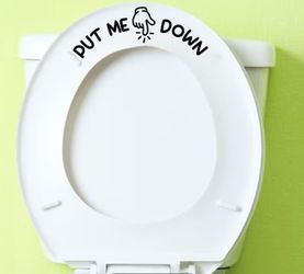 Bathroom Seat Sticker